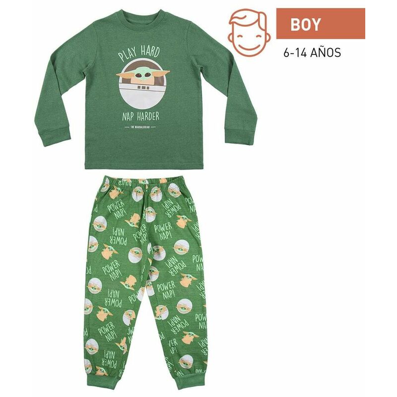 

The Mandalorian Pijama Infantil The Mandalorian Verde 6 Años