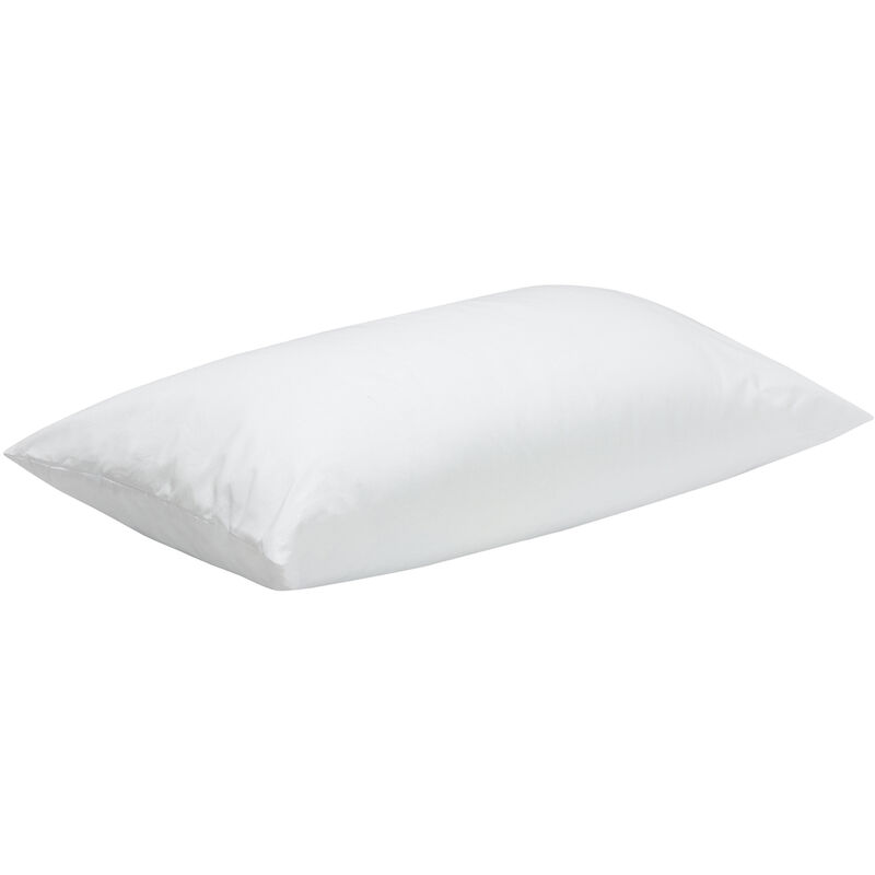 

Almohada de fibra antiácaros de firmeza alta con doble funda 90x40cm , Almohada de 90 , Blanco - Pikolin Home