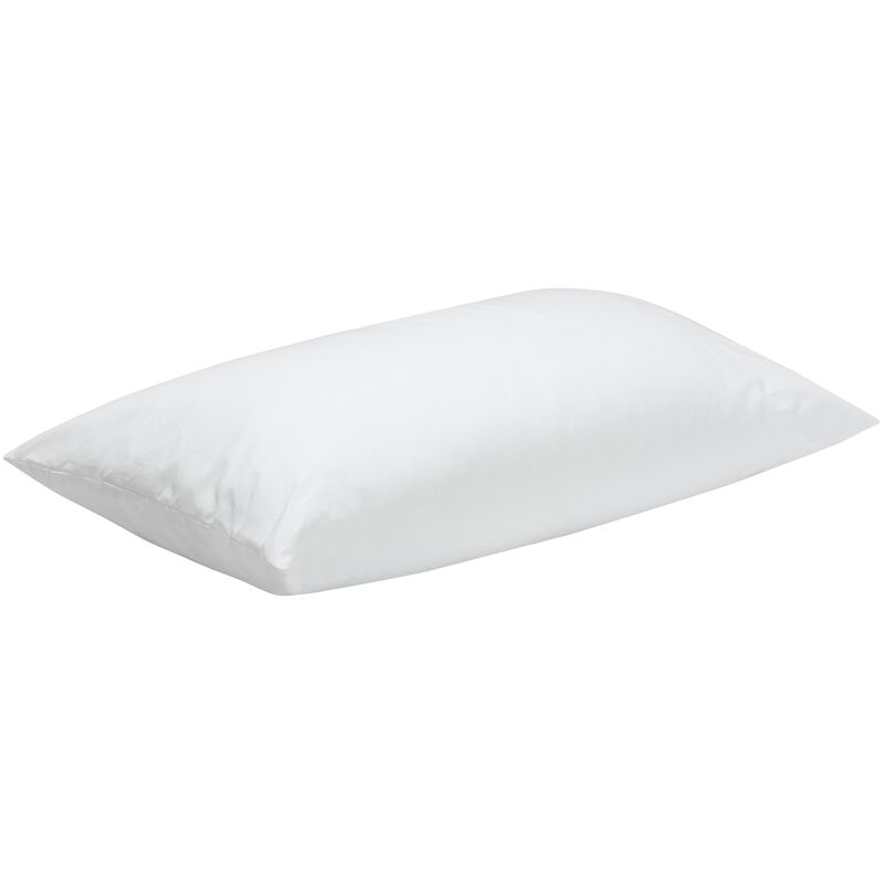 

Pikolin Home - Almohada de fibra firme antiácaros 100% algodón 90x40cm , Almohada de 90 , Blanco