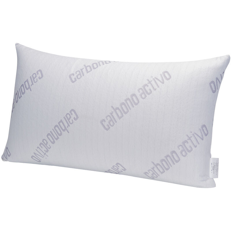 

Pikolin Home - Almohada viscoelástica con carbono activo antiestrés 75x40cm , Almohada de 75 , Blanco