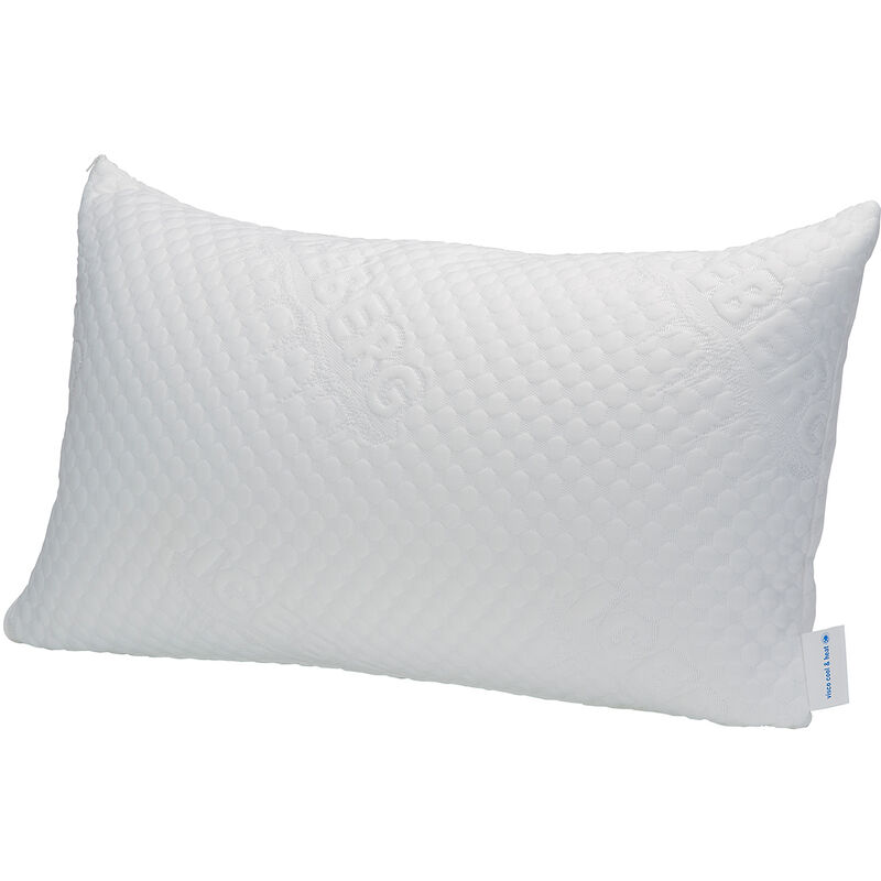 

Almohada viscoelástica fresh de doble funda transpirable 75x40cm , Almohada de 75 , Blanco - Pikolin Home