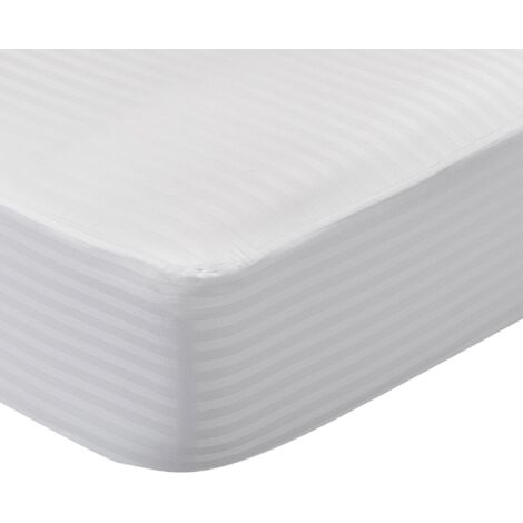 Pikolin Home Coprimaterasso 160x200 cm in 100% Cotone Sanforizzato, Traspirante, Morbido e Anti‑restringimento, Lavabile in Lavatrice, Angoli Elasticizzati