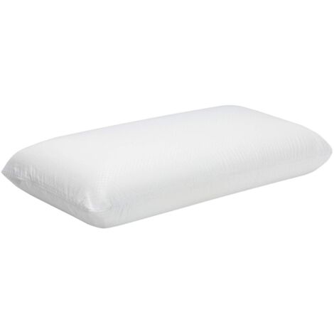 Pikolin Home - Cuscino viscoelastico ergonomico con doppia fodera adattabile con nucleo in memory foam per dormire di lato o a faccia in su