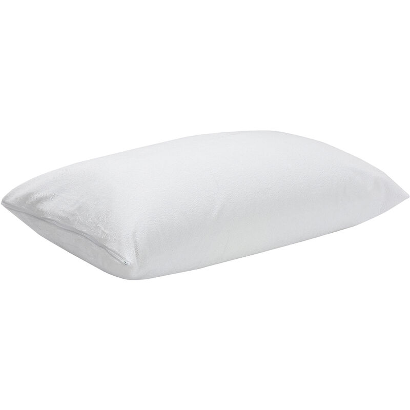 

Pikolin Home - Funda de almohada de rizo antialérgica impermeable 135x40cm , Almohada de 135 , Blanco