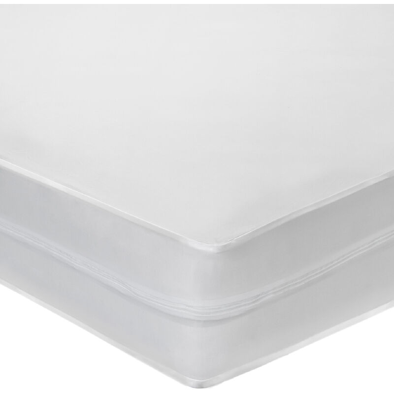 

Pikolin Home - Protector de colchón impermeable, transpirable y resistente 90x190/200cm , Cama de 90 , Blanco