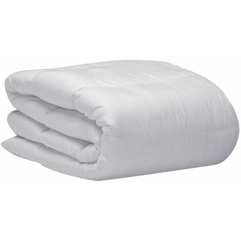 Pikolin Home - Piumino Nordico in Fibra Aloe Vera Autunno-Inverno 300gr, Dermoprotettivo e Traspirante, per Pelle Sensibile, Imbottitura per Letto 90, 150x220 cm