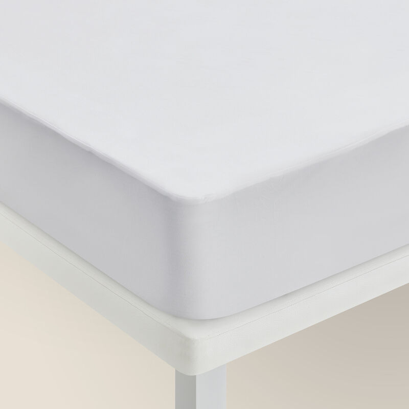 

Protector de colchón 100% algodón antialérgico impermeable 80x190cm , Cama de 80 , Blanco - Pikolin Home