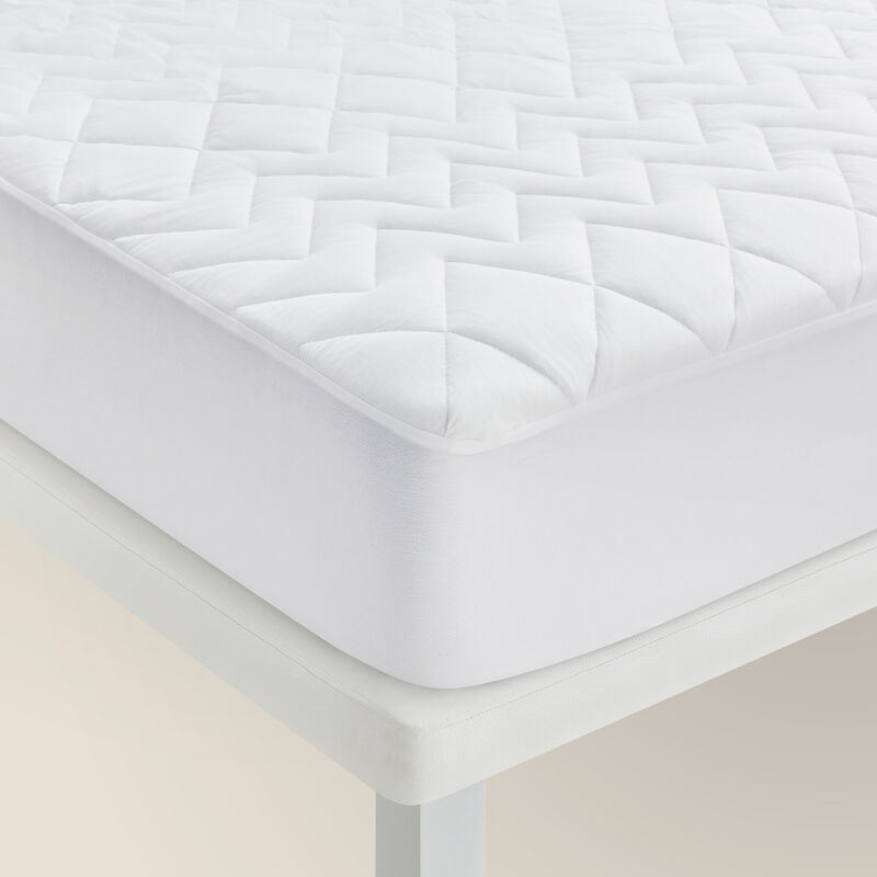 

Protector de colchón acolchado de Tencel impermeable 90x190/200cm , Cama de 90 , Blanco - Pikolin Home