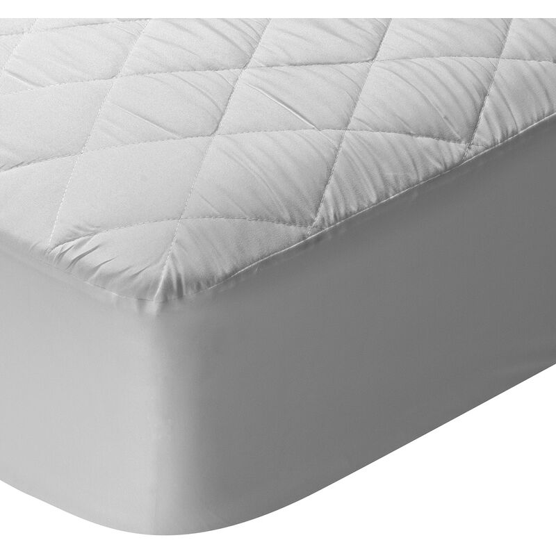 

Protector de colchón acolchado de fibra transpirable 90x190/200cm , Cama de 90 , Blanco - Pikolin Home