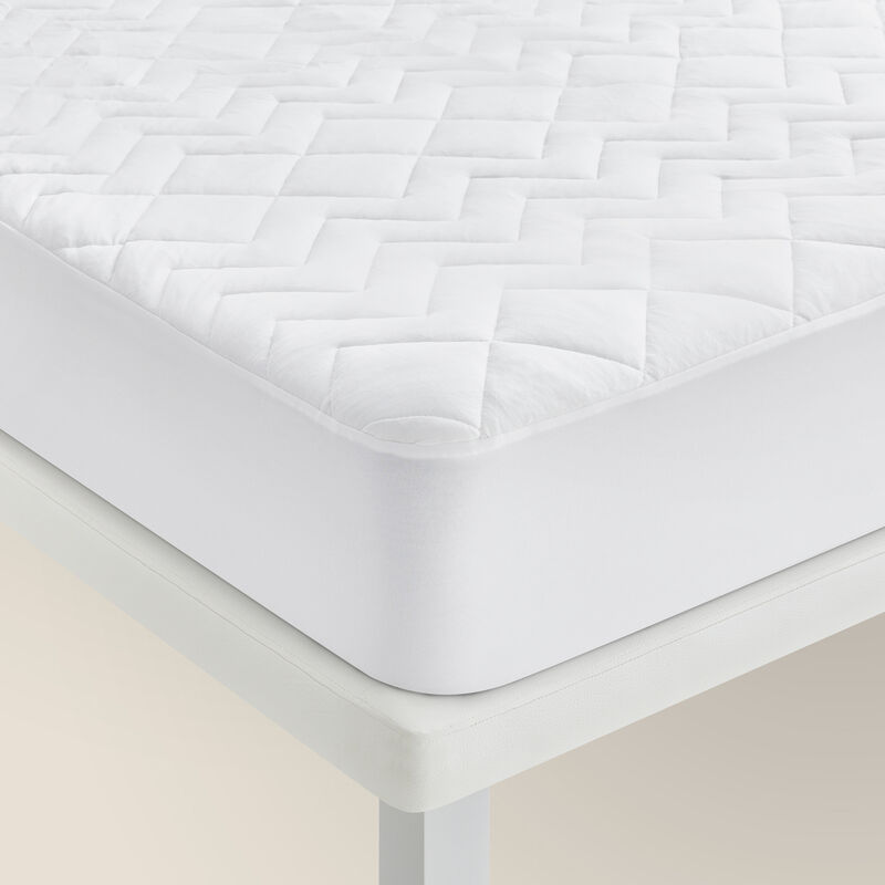 

Pikolin Home - Protector de cuna acolchado de Tencel termorregulador 70x140cm , Cuna , Blanco