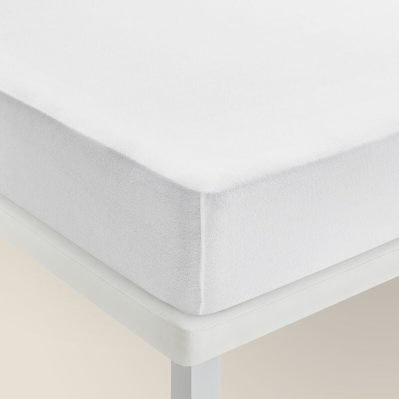 

Protector de colchón de rizo Aloe Vera transpirable 160x190/200 cm , Cama de 160 , Blanco - Pikolin Home