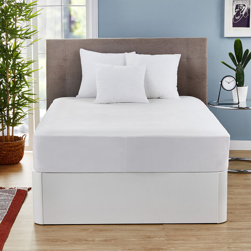 

Protector de colchón de bambú impermeable y transpirable 200x200cm , Cama de 200 , Blanco - Pikolin Home