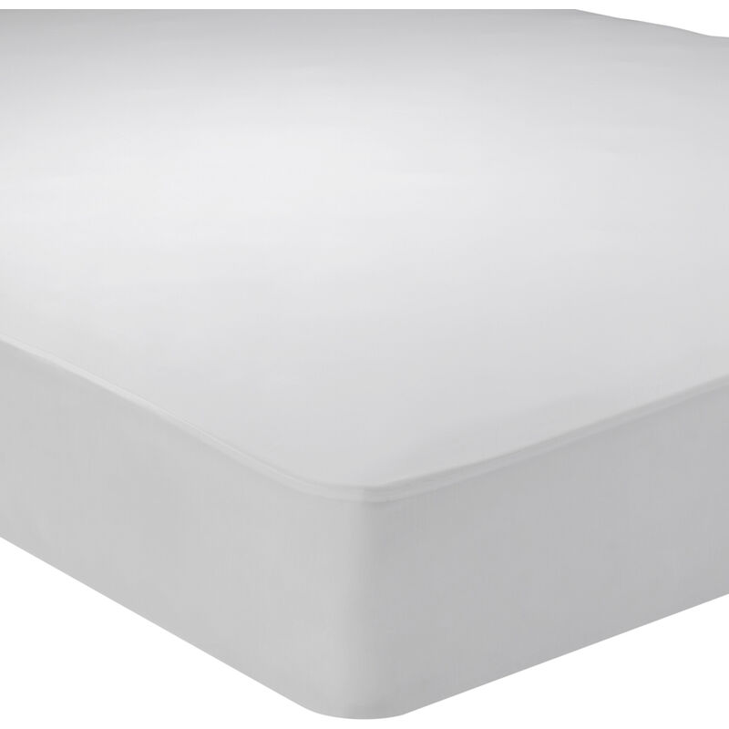 

Pikolin Home - Protector de colchón de punto antiácaros transpirable 200x200cm , Cama de 200 , Blanco