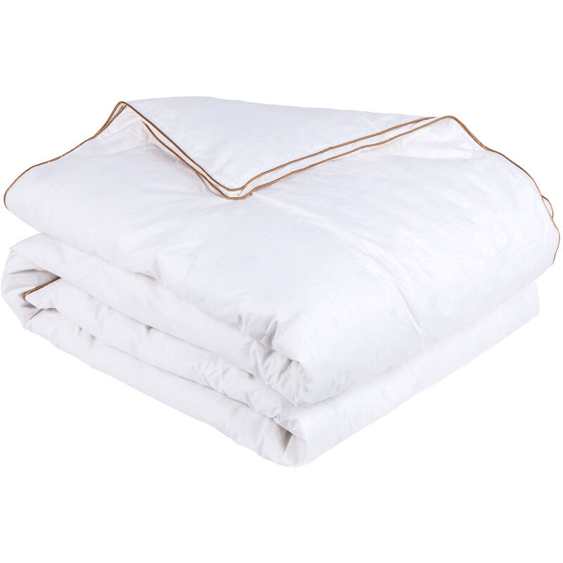 

Pikolin Home - Edredón nórdico 98% plumón antiácaros 200 gr otoño/invierno 155x200cm , Cama de 100/105 , Blanco