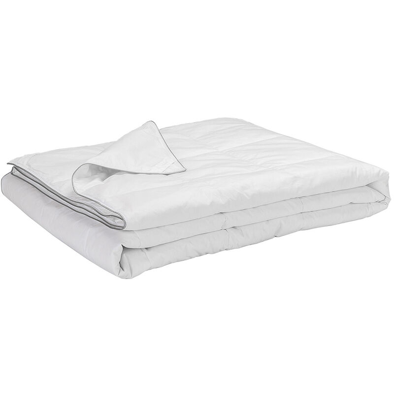 

Pikolin Home - Edredón nórdico 96% plumón 150 gr para primavera y verano 135x200cm , Cama de 90 , Blanco