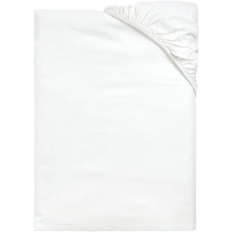 

Sábana bajera ajustable de 100% algodón transpirable 105x190/200cm , Cama de 105 , Blanco - Pikolin Home