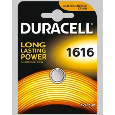 PILA A BOTTONE '1616' Blister 1 pezzo - 10 pezzi- DURACELL