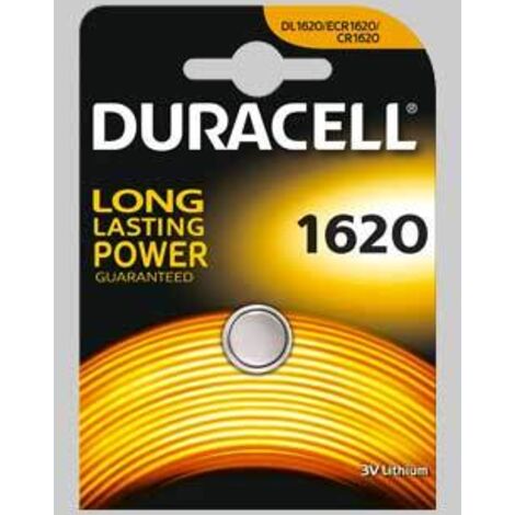 PILA A BOTTONE '1620' Blister 1 pezzo - 10 pezzi- DURACELL