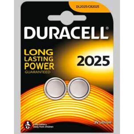 PILA A BOTTONE '2025' Blister 2 Pezzi - 10 pezzi- DURACELL