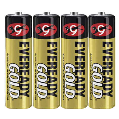 Pila AA LR6, alcalina 1,5 V eveready oro B4
