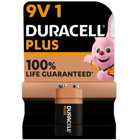 Pila alcalina 6lr61 9v power plus duracell 1 pz