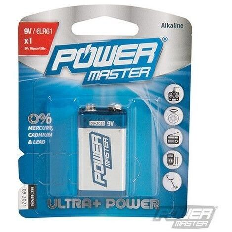 Pila alcalina 9 V Super 6LR61 por unidad