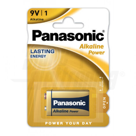 Pila Alcalina 9V 6Lr61-9V Panasonic, in blister