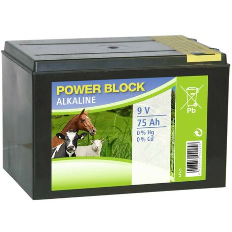 Pila alcalina Kerbl 9 V  75 Ah