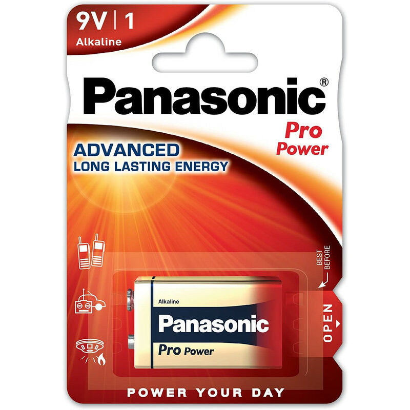 

Panasonic - Pila alcalina Pro Power 9V/6LR61