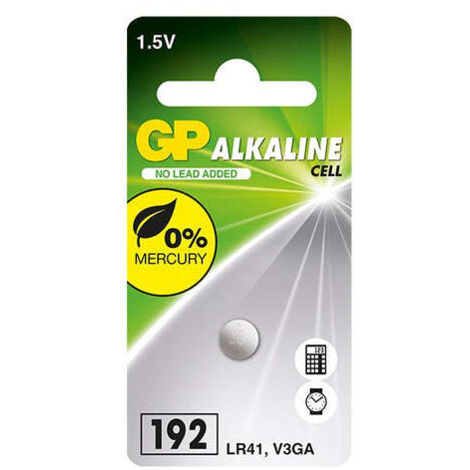 PILA ALCALINA PARA RELOJ 1.5V 192 - 10 UDS - GP 192 SZ