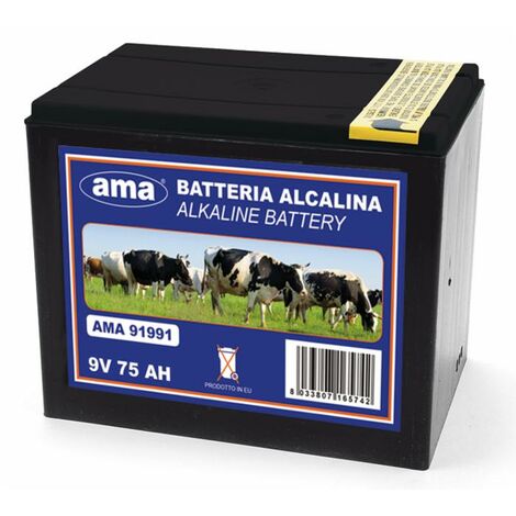 Pila alcalina per recinti elettrici 9V 75Ah 91991