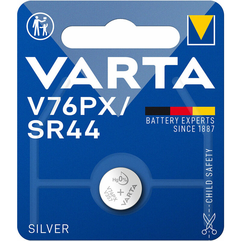 

VARTA Micro pila boton varta silver sr44 - v76px 1,55v (blister 1 unid) ø11,6x5,4mm