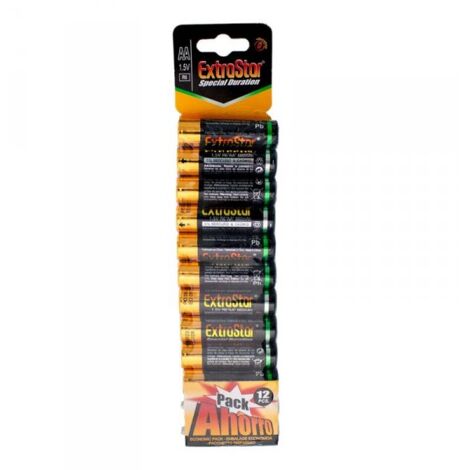 Pila Batteria R6 AA Stilo 1,5V 860mAh MN1500 Alcalina Confezione da 12 Pezzi