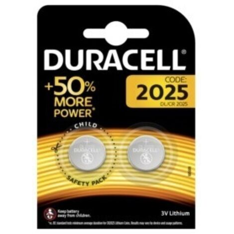 Pila boton 2025 duracell 2 pz