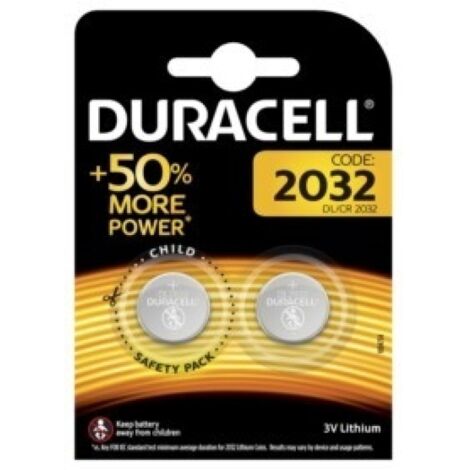 Pila boton 2032 duracell 2 pz
