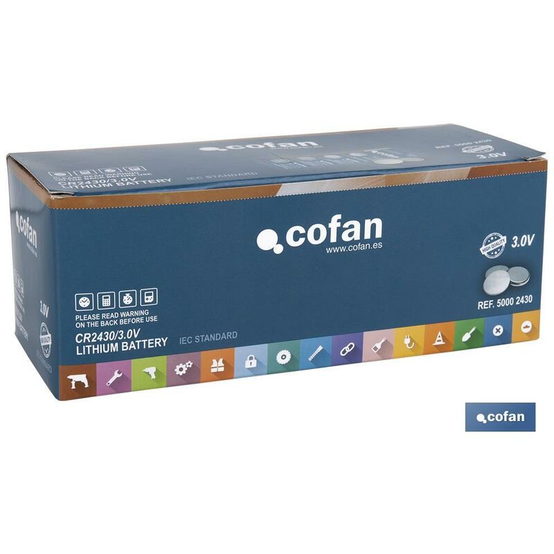 

Cofan - PILA BOTON CR2430/3,0V
