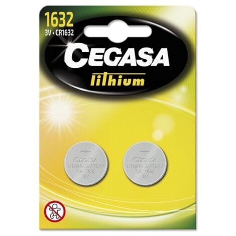 Pila Botón Litium CEGASA Litio CR1632 3V BT BL2