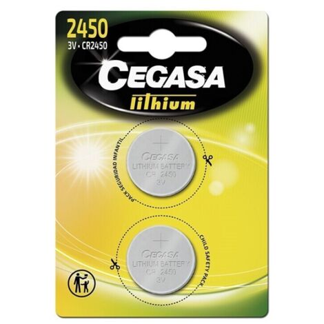 Pila Botón Litium CEGASA Litio CR2450 3V BT BL2