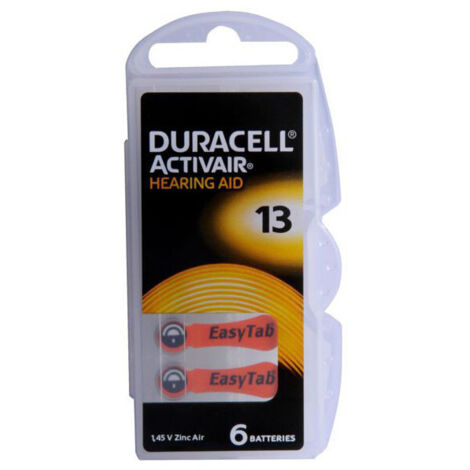 Pila Bottone Hearing Aid       Pz 6  Da13 Duracell