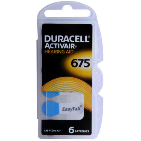 Pila Bottone Hearing Aid       Pz 6 Da675 Duracell