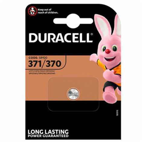 Pila Bottone Ossido Argento     D371/D370 Duracell