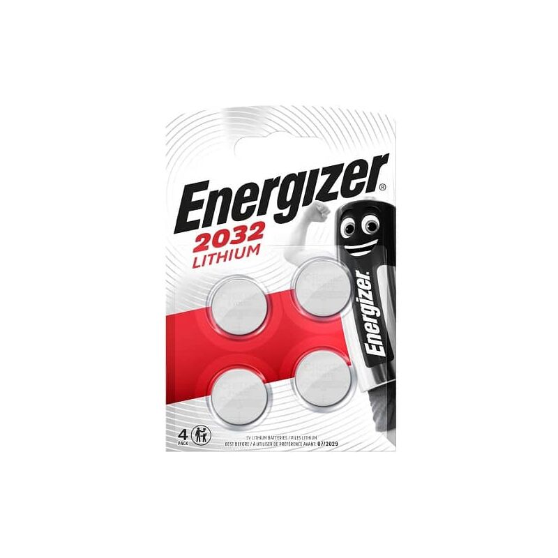 

Pila de boton de litio 2032 pack 4 pilas - Energizer