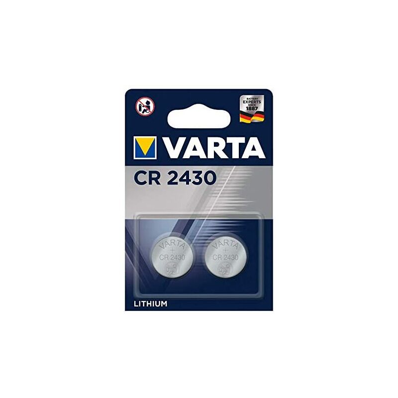 

Varta - Pila de botón de litio de 3 V Electronics CR2430, pilas de botón en un blíster original de 2 unidades