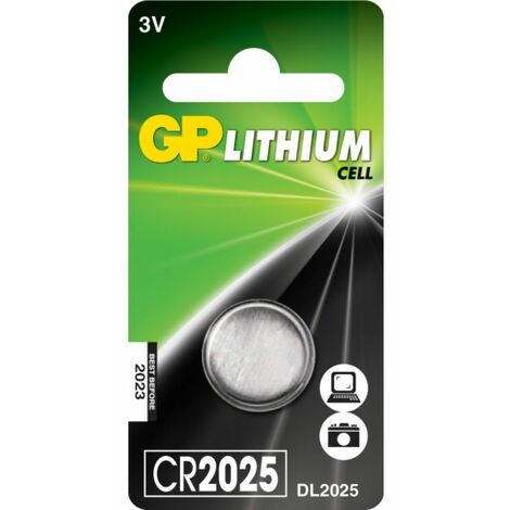 Pila de botón de litio GP Battery CR2025 de 3 V (1 unidad)