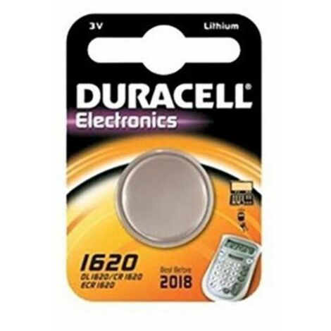 Pila de botón Duracell de litio DL1620 CR1620 de 3V