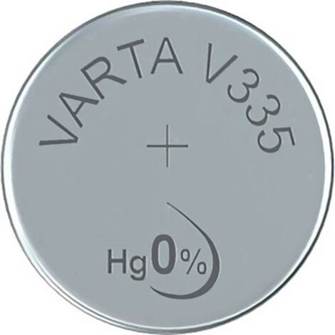 Pila de botón sr512sw - v335 Varta 100mah blíster 1 unid ø5.8x1.25mm