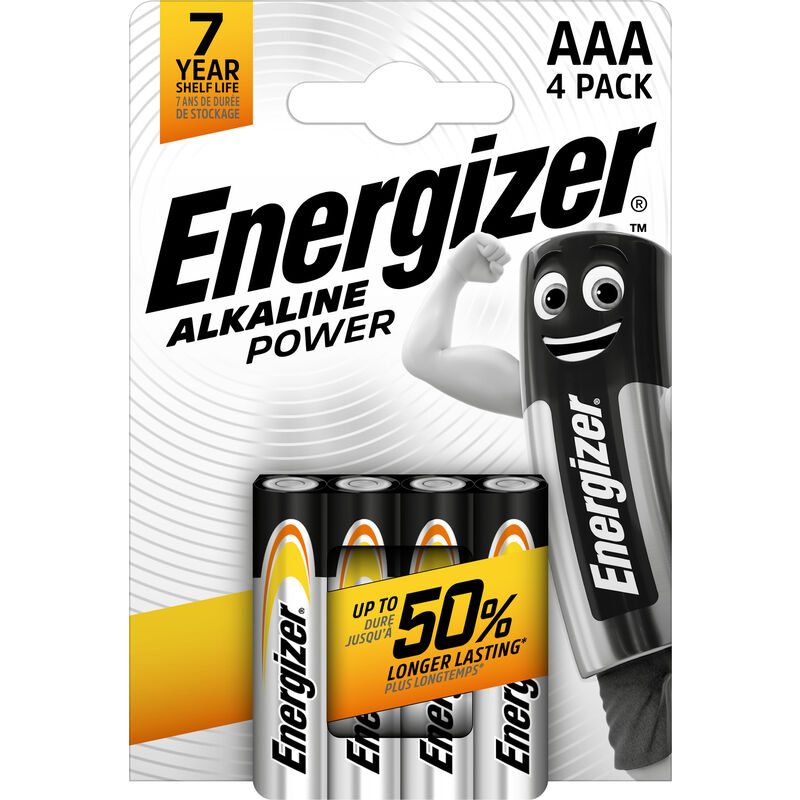 

Alkaline Power - Pack de 4 pilas Alcalinas AAA/LR03 - Energizer