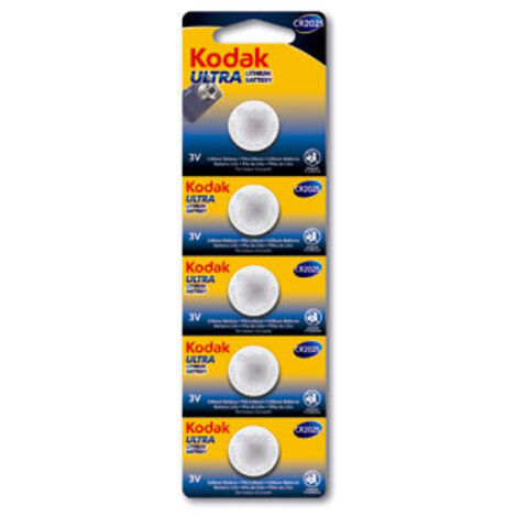 PILA KODAK BOTON LITIO CR2025 3V BLISTER  5  (ecotasa incl)