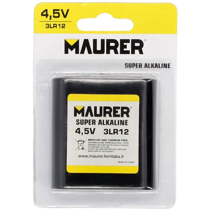 

Pila alcalina 3lr12 / petaca (blister 1 pieza) - Maurer