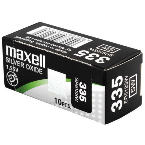Pila maxell de boton oxido plata 335 SR512SW
